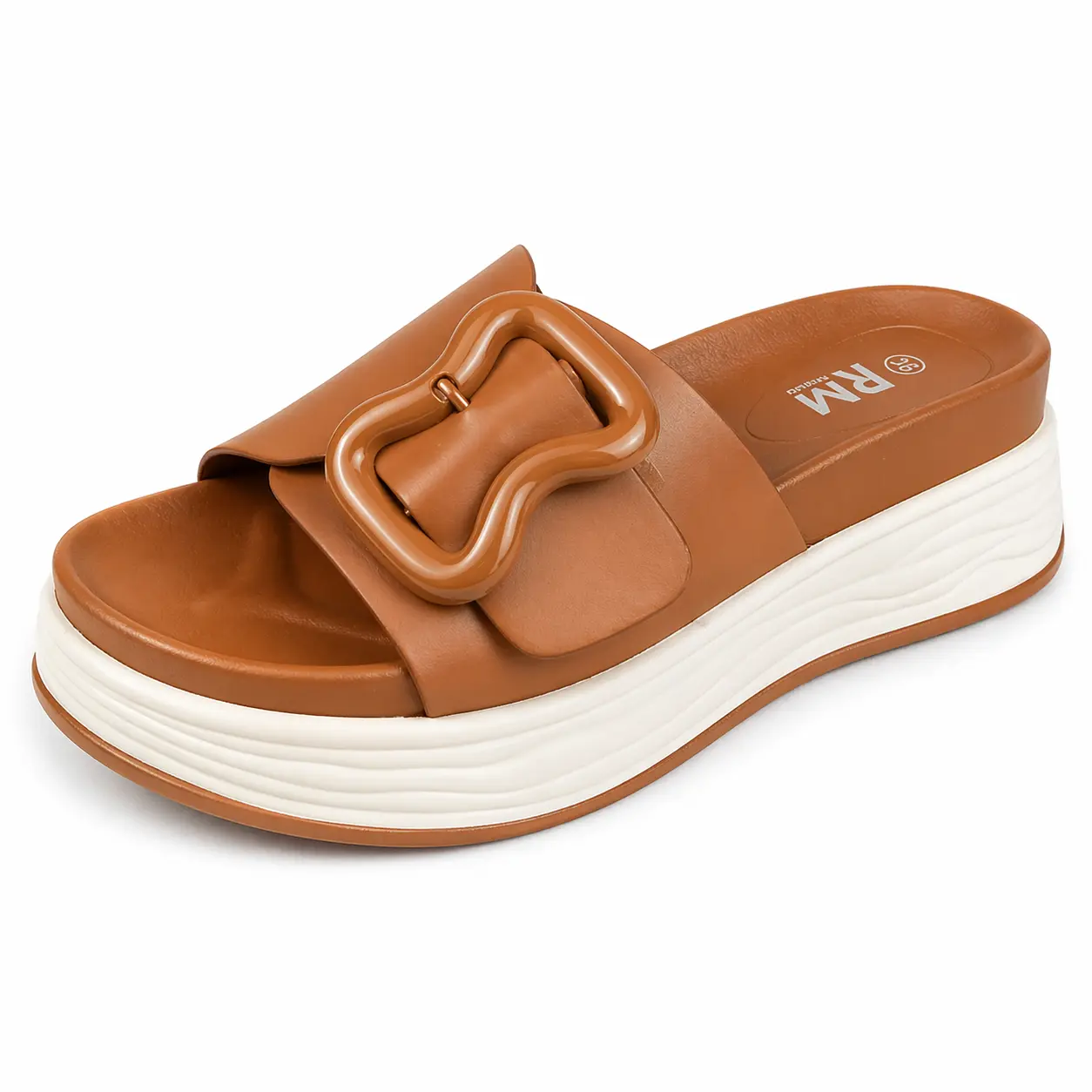 Sandale Compense pour femme 23491 camel